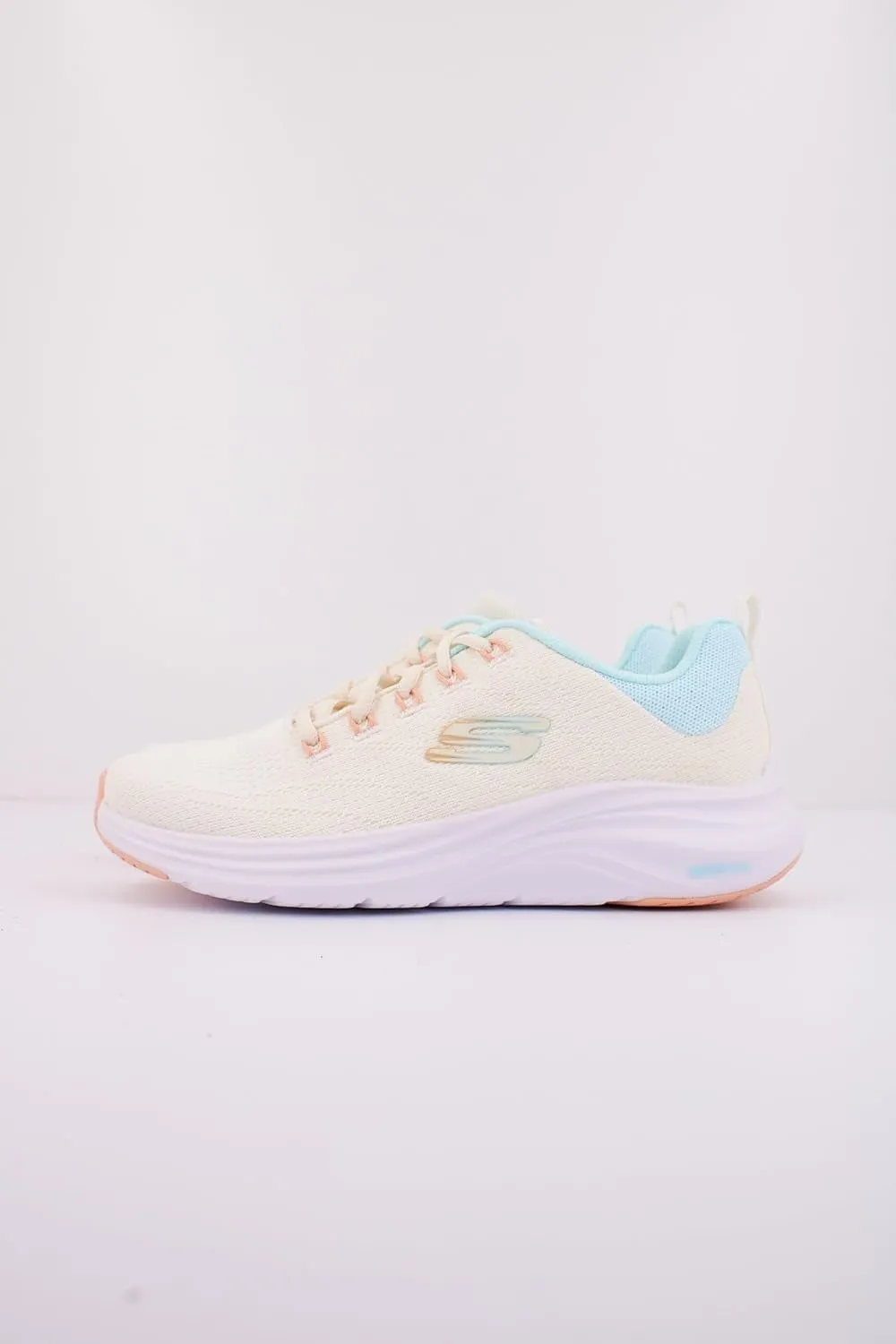 Skechers Vapor Foam Women's Sporty Lace-up Air-Cooled Vegn Trainers (Beige, US 9), Yellow