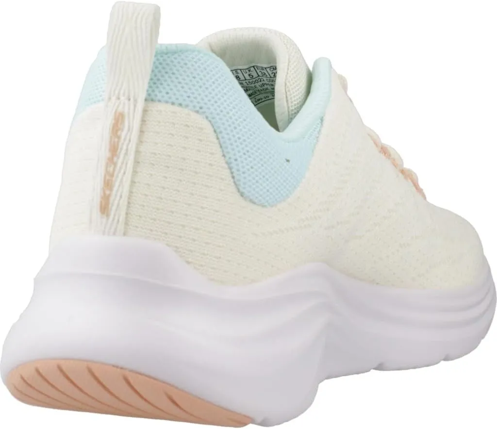 Skechers Vapor Foam Women's Sporty Lace-up Air-Cooled Vegn Trainers (Beige, US 9), Yellow