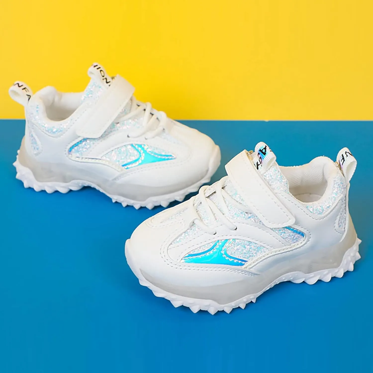 Spring Autumn Non Slip Soft Shoes Sole Baby Toddler LED Flashing Lights Shoes Boys Girls Kids Sports Cute Shoes