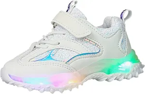 Spring Autumn Non Slip Soft Shoes Sole Baby Toddler LED Flashing Lights Shoes Boys Girls Kids Sports Cute Shoes