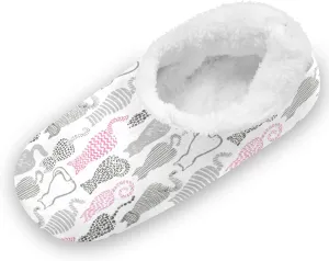Striped Cat Slippers for Kids Animals Home House Fuzzy Slippers Indoor Soft Plush Fleece Non Slip Casual Shoes for Boys Girls, XS