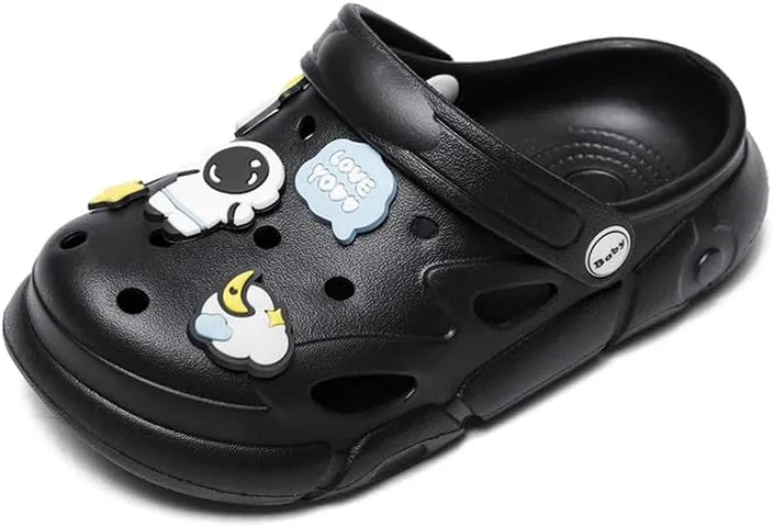 Summer Garden Shoes for Boys and Girls Unisex Pattern EVA Children's Shoes Lining Clog Kid Slippers