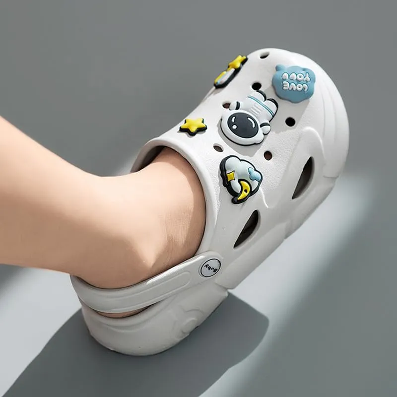 Summer Garden Shoes for Boys and Girls Unisex Pattern EVA Children's Shoes Lining Clog Kid Slippers