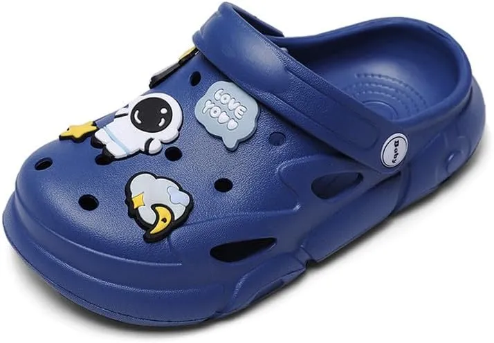 Summer Garden Shoes for Boys and Girls Unisex Pattern EVA Children's Shoes Lining Clog Kid Slippers