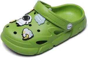 Summer Garden Shoes for Boys and Girls Unisex Pattern EVA Children's Shoes Lining Clog Kid Slippers