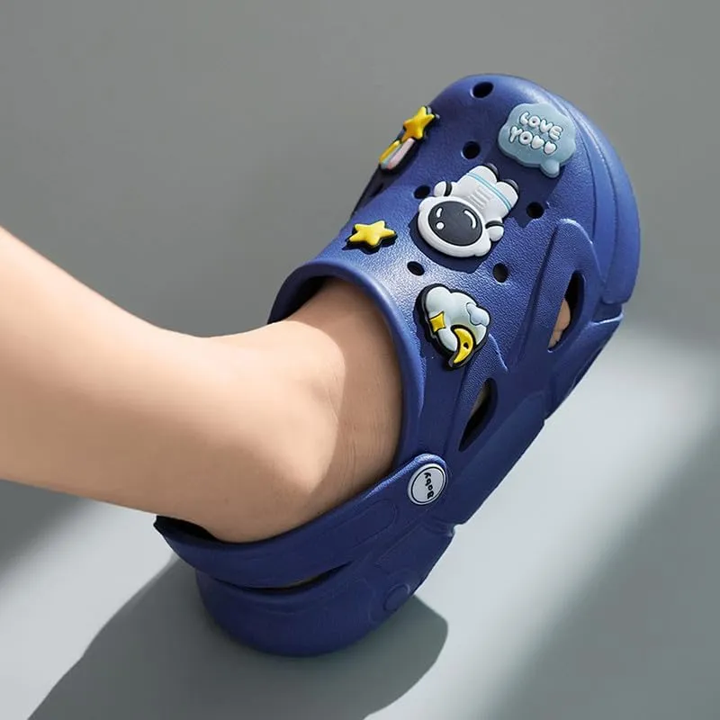 Summer Garden Shoes for Boys and Girls Unisex Pattern EVA Children's Shoes Lining Clog Kid Slippers