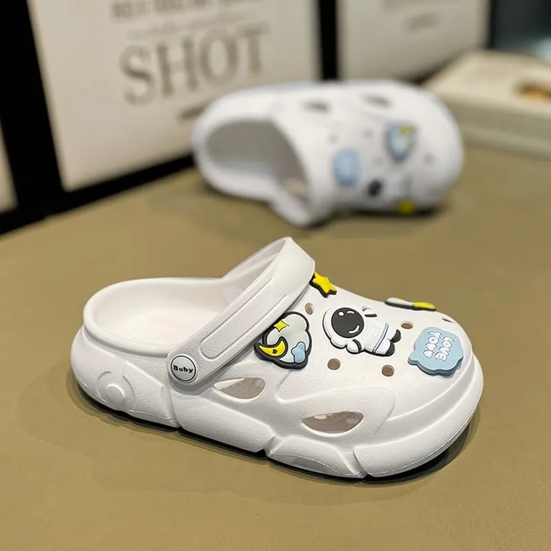 Summer Garden Shoes for Boys and Girls Unisex Pattern EVA Children's Shoes Lining Clog Kid Slippers