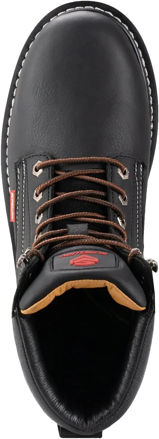 SUREWAY 6 in Mens Heavy Duty Soft/Steel Toe Work Boots for Men,Goodyear Welted,Full Grain Leather,Slip Resistant,EH Safety Industrial Construction Boot