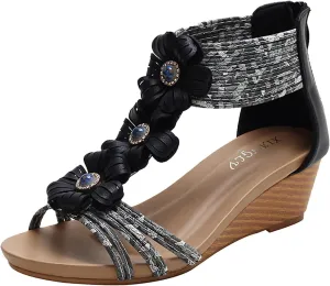 Temperament Flat Sandals for Women Casual Summer Comfortable Walking Shoes Comfortable Walking Flat Sandals
