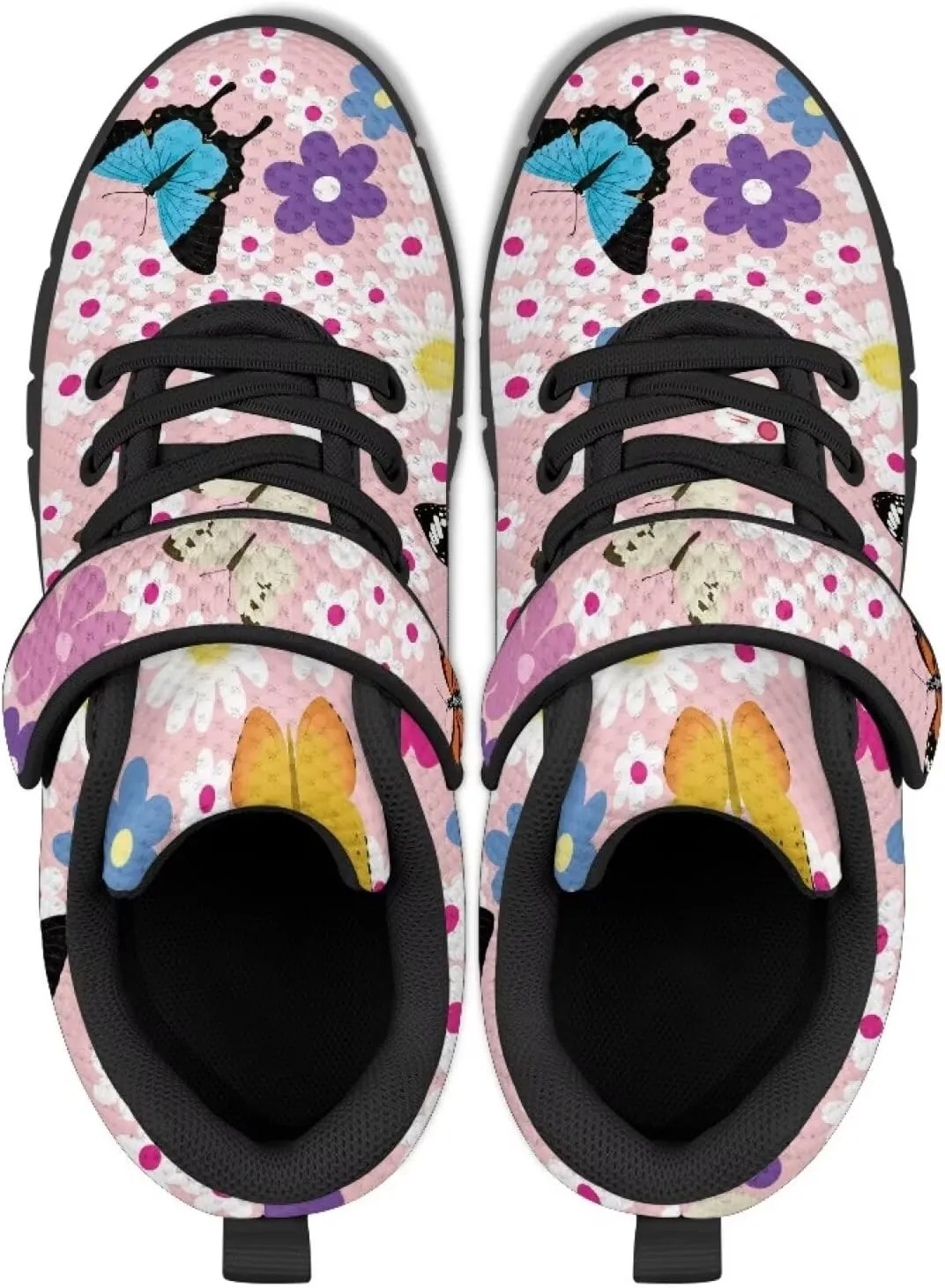 Tennis Shoes for Boys Girls Slip On Strap Athletic Running Shoes Sneaker Wide Barefoot School Sneakers for Children/Big Kids/Toddler US 11-15