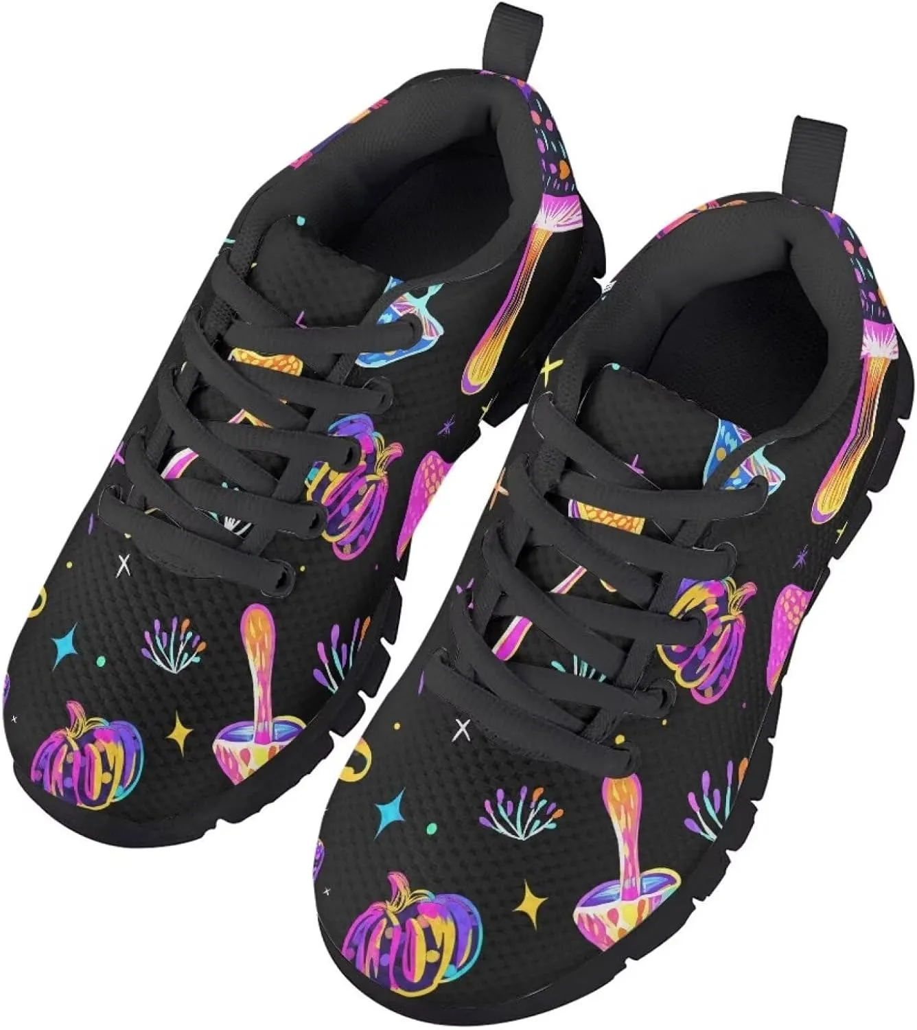 Toddler Kid's Cute Lightweight Running Athletic Shoes Non Slip Casual Walking Shoe Lace-Up Low Top Sneakers Outdoor