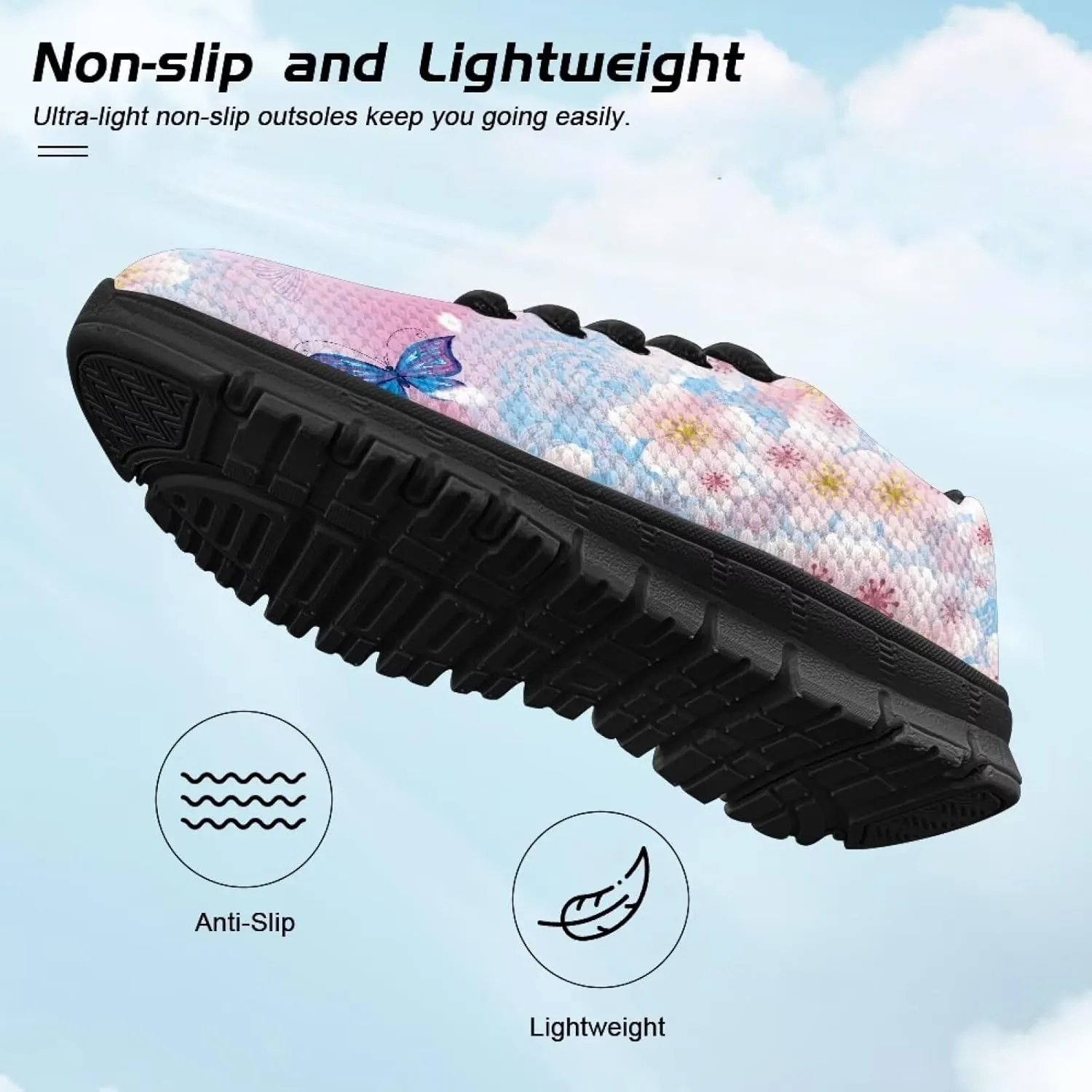 Toddler Kid's Cute Lightweight Running Athletic Shoes Non Slip Casual Walking Shoe Lace-Up Low Top Sneakers Outdoor