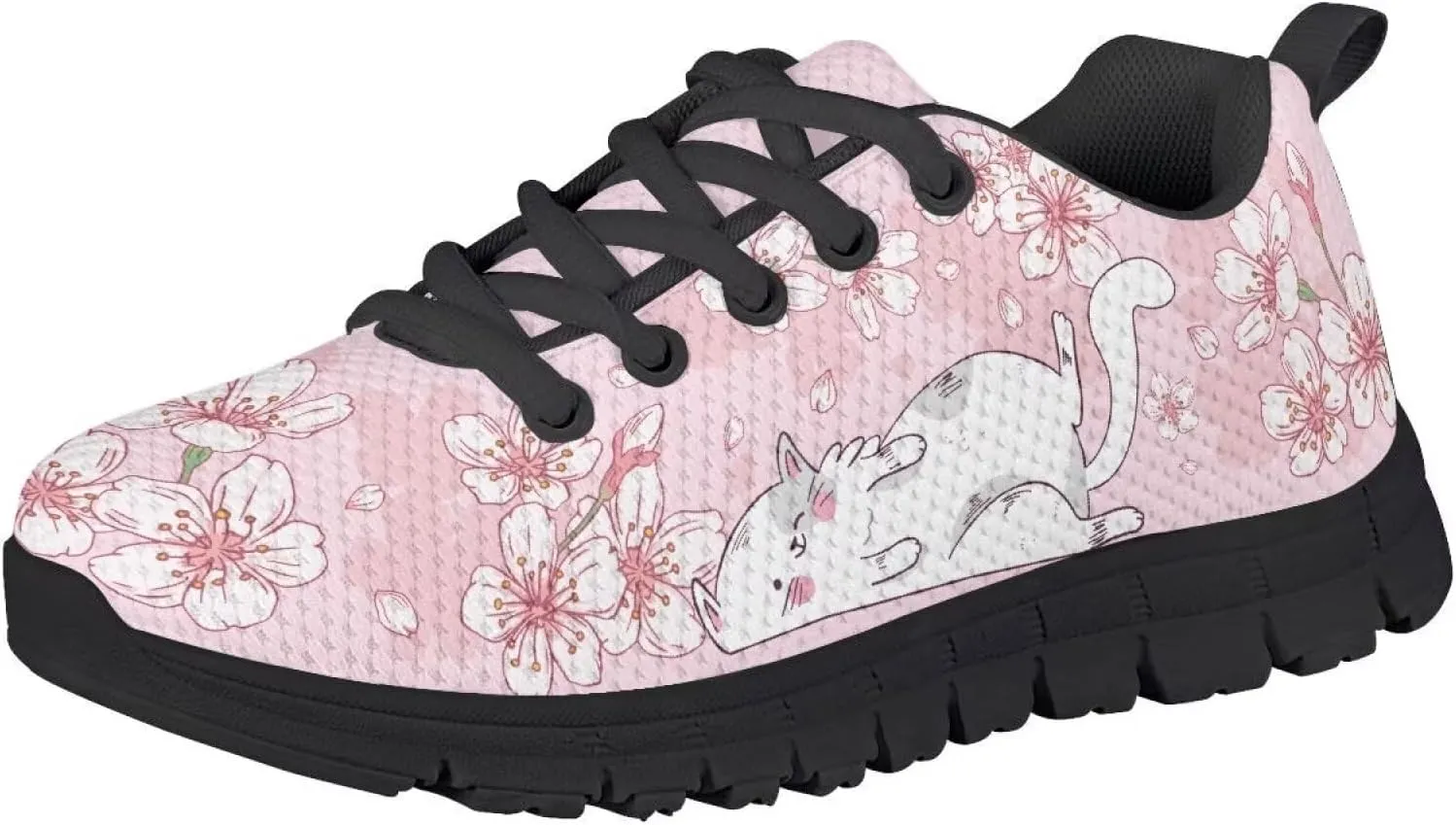 Toddler Kid's Cute Lightweight Running Athletic Shoes Non Slip Casual Walking Shoe Lace-Up Low Top Sneakers Outdoor