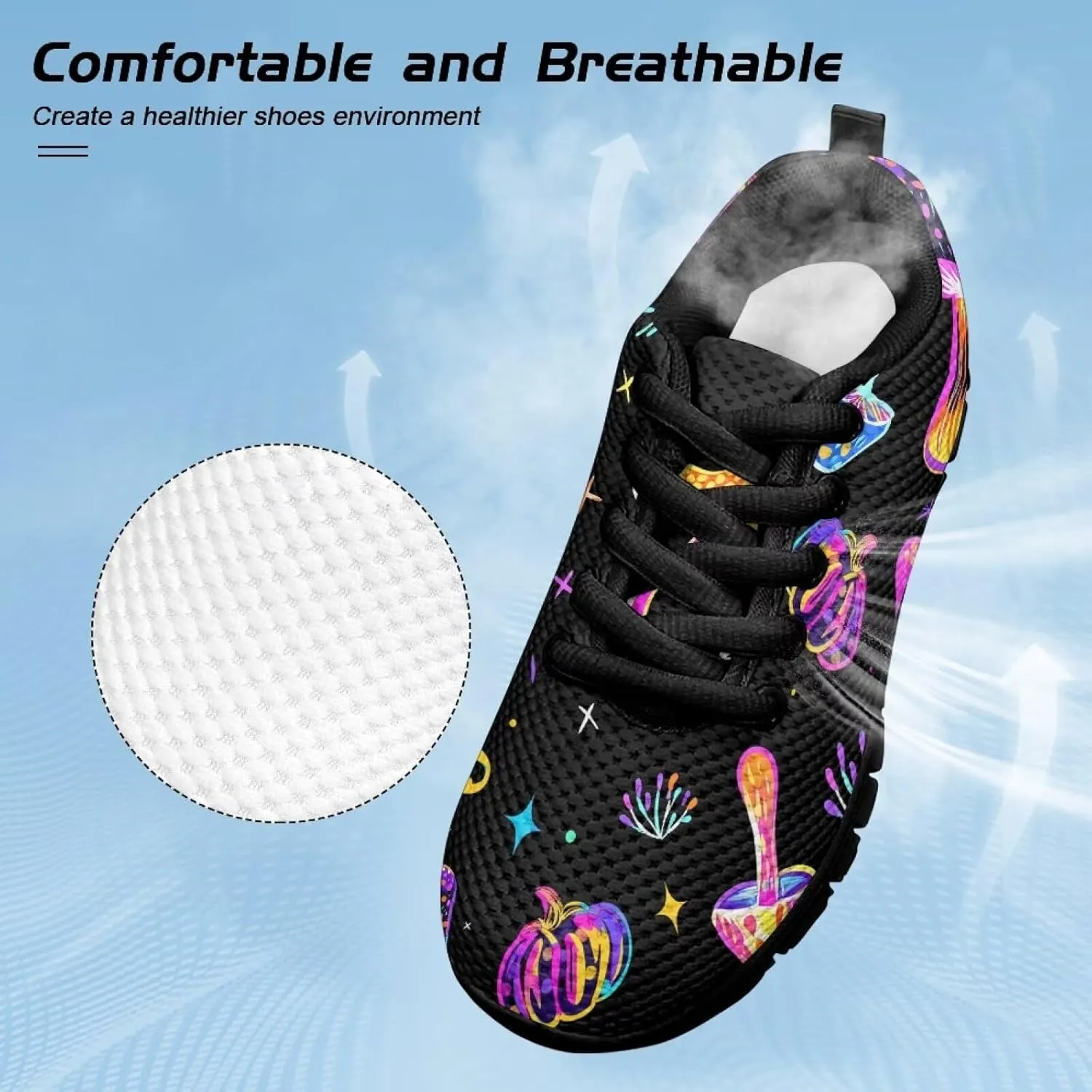 Toddler Kid's Cute Lightweight Running Athletic Shoes Non Slip Casual Walking Shoe Lace-Up Low Top Sneakers Outdoor
