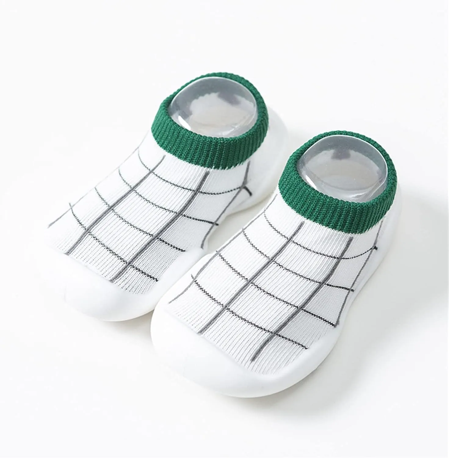 Toddler Sock Shoes Toddler Kids Infant Newborn Baby Boys Girls Shoes First Walkers Striped Plaid Antislip Sock Shoes B