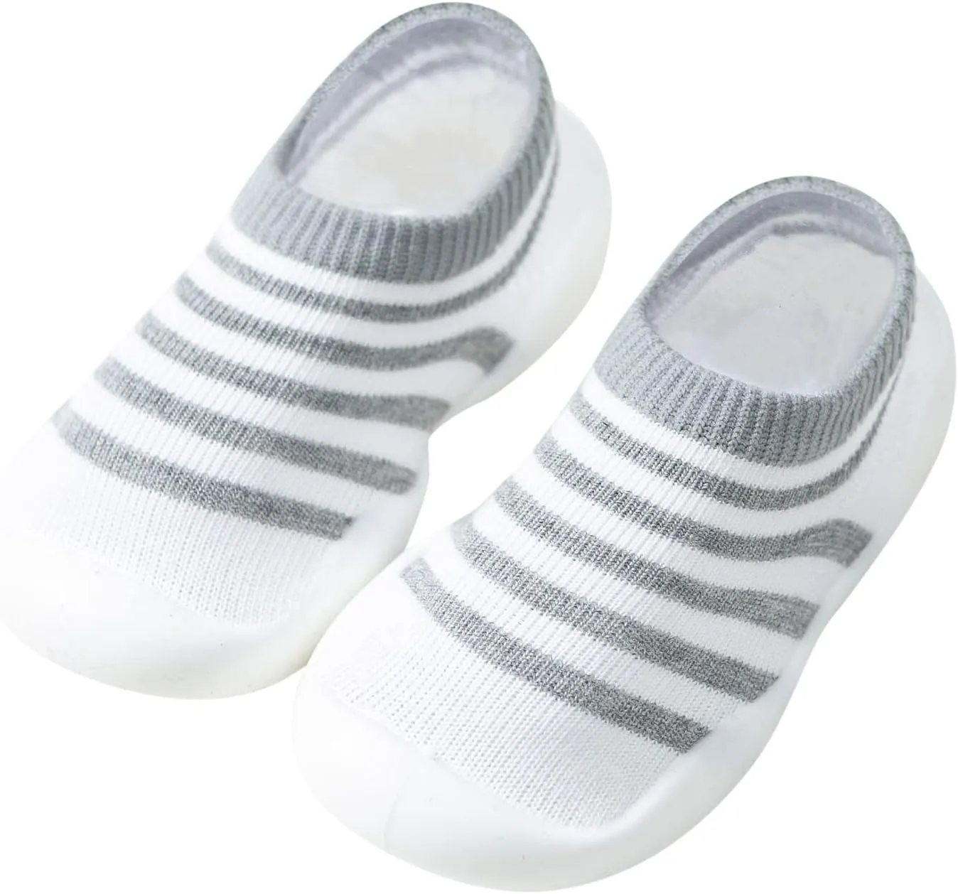 Toddler Sock Shoes Toddler Kids Infant Newborn Baby Boys Girls Shoes First Walkers Striped Plaid Antislip Sock Shoes B