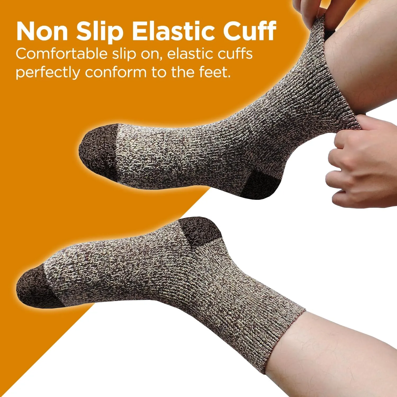 TSSPLUS Mens Winter Thermal Warm Heavy Duty Cotton Crew Work Boots Socks,Active Work Socks,Winter Boot Sock US size 9-13