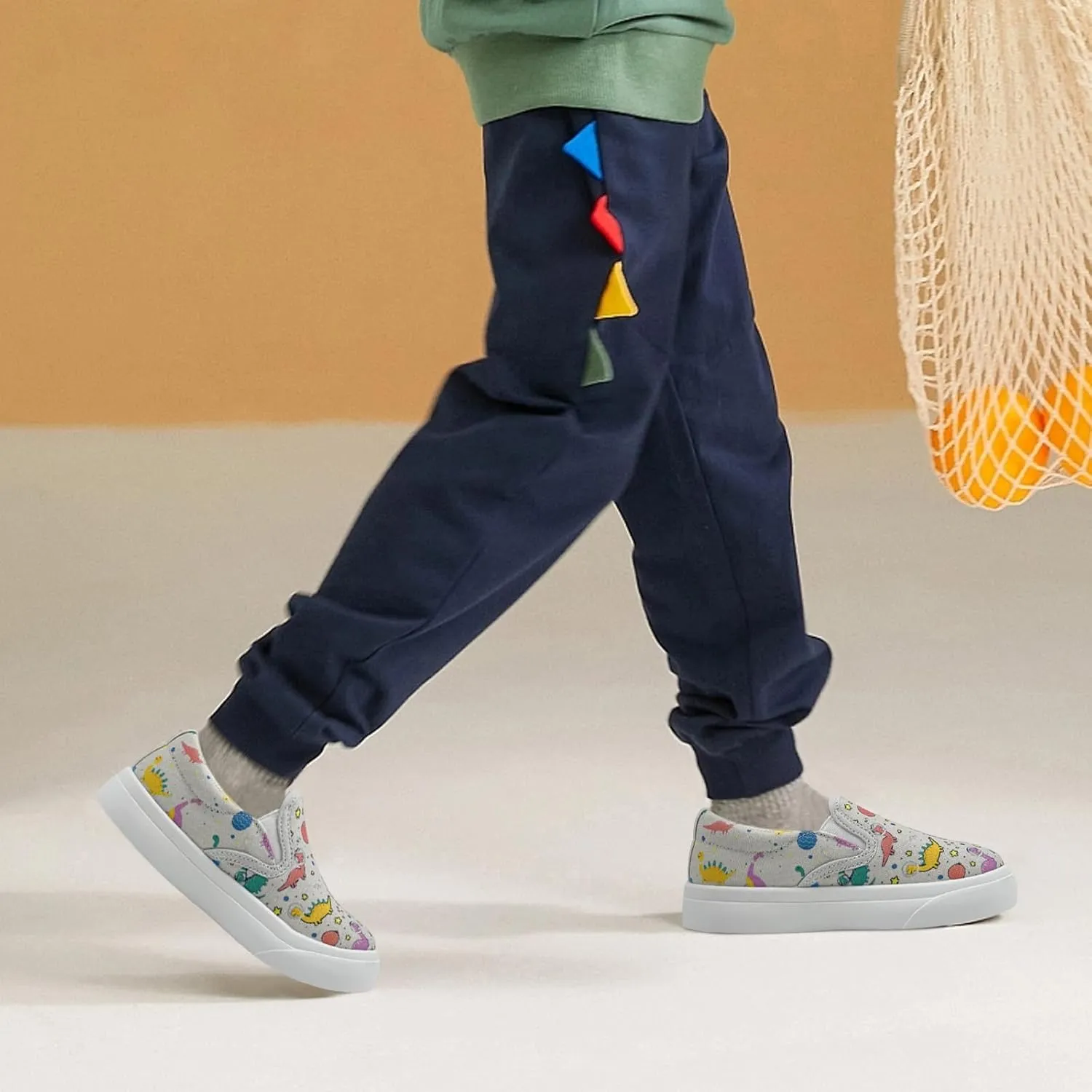 Unisex Canvas Sneakers Comfortable Breathable Casual Toddler Shoes Non-Slip Toddler Girl Sneakers