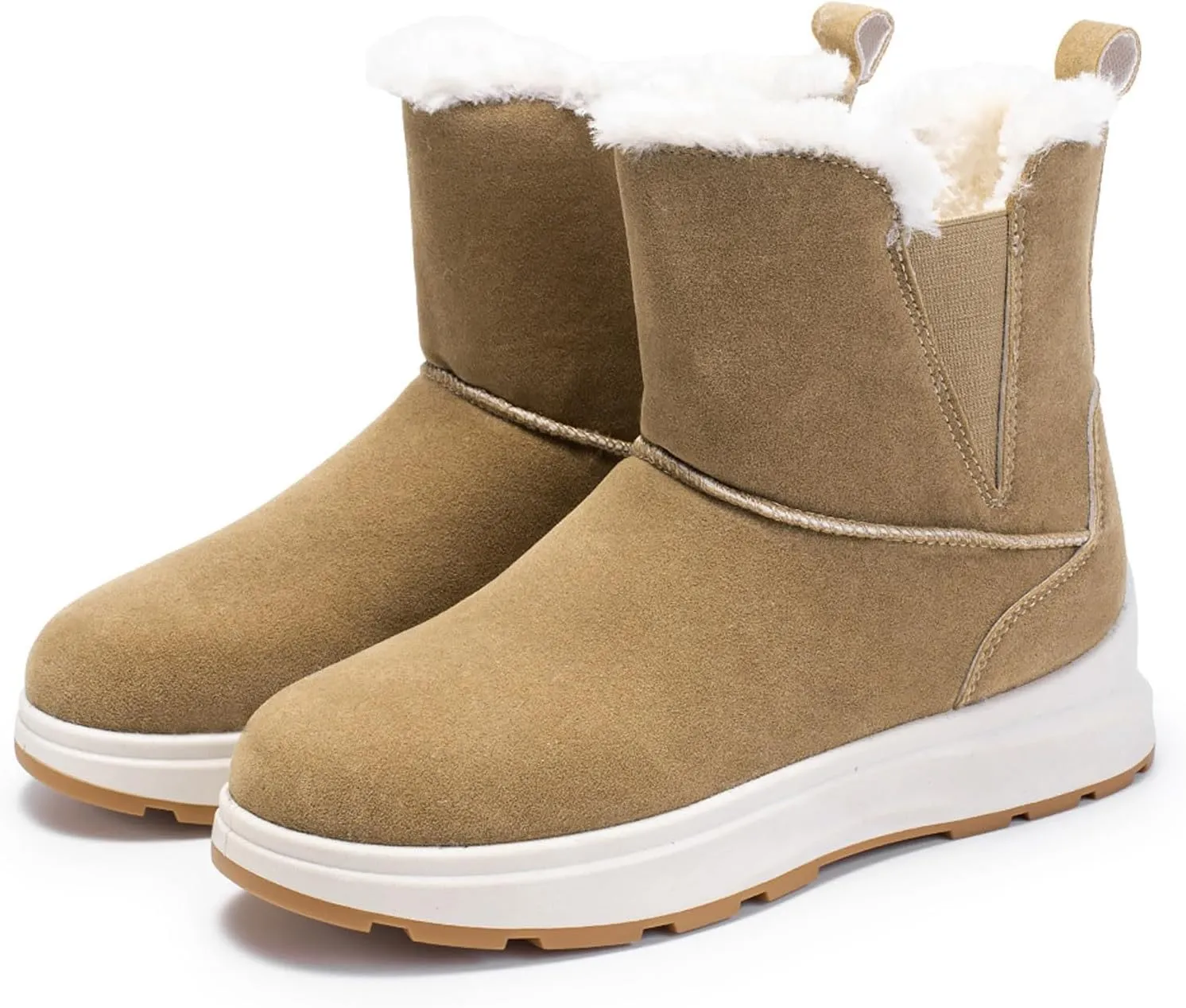 Winter Boots for Women Waterproof Insulated Fur Boots Outdoor Walking Shoes Platform Winter Work Boots for Women Work Boots