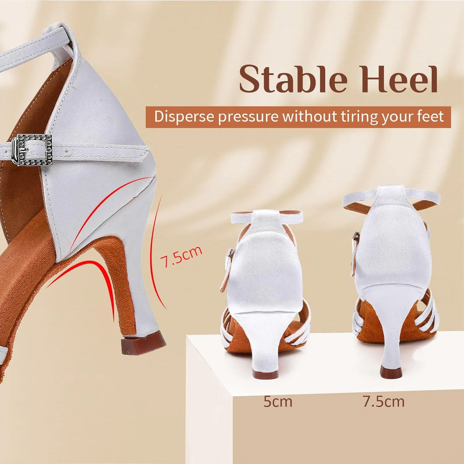 Women Latin Dance Shoes Open Toe Satin Professional Salsa Bachata Performance Ballroom Dancing Shoes,Model L3049