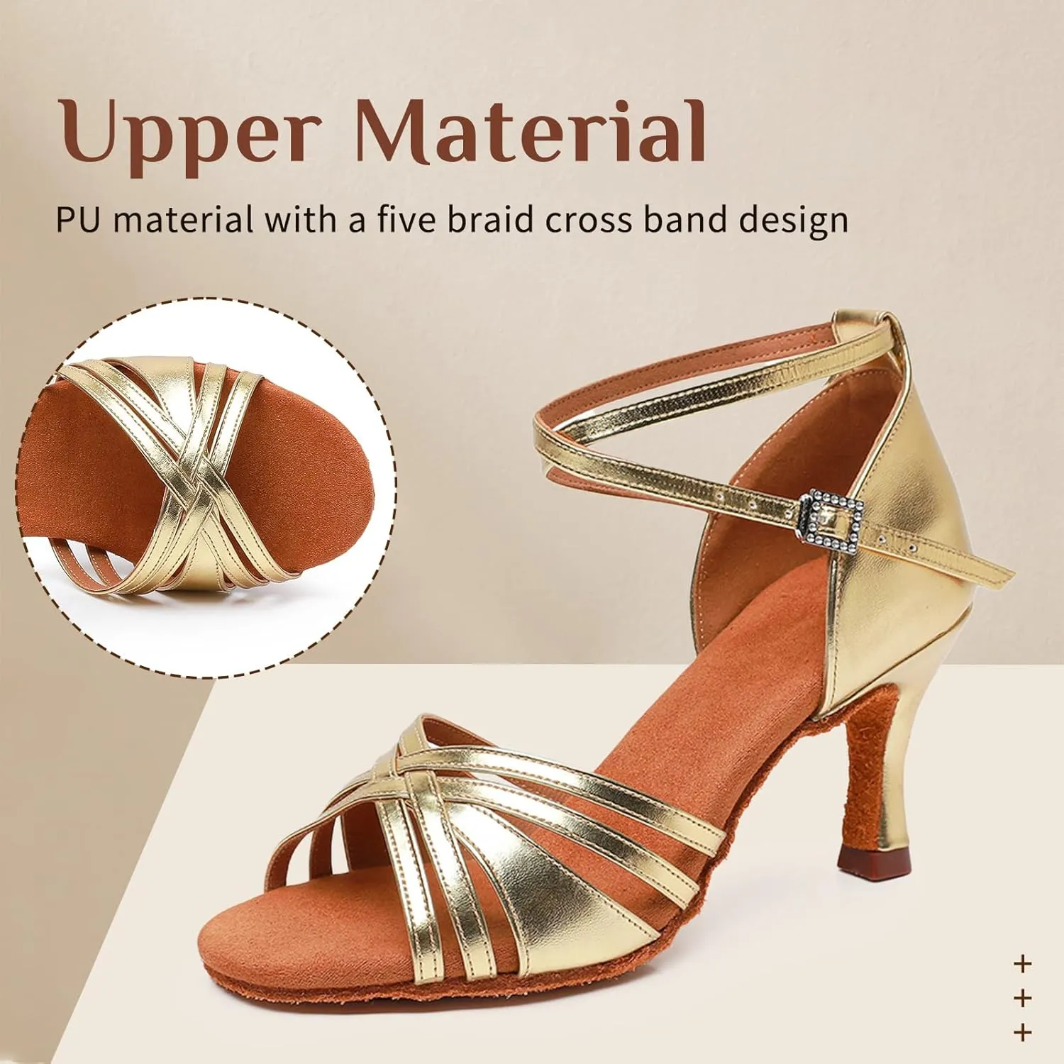 Women Latin Dance Shoes Open Toe Satin Professional Salsa Bachata Performance Ballroom Dancing Shoes,Model L3049
