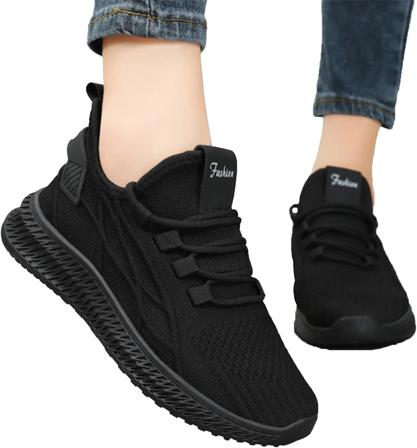Women Walking Shoes Sock Sneakers Slip-On Breath Walking Shoes Women Walking Ladies Shoes Casual Shoes Sneakers Black Tennis Shoe White Loafers