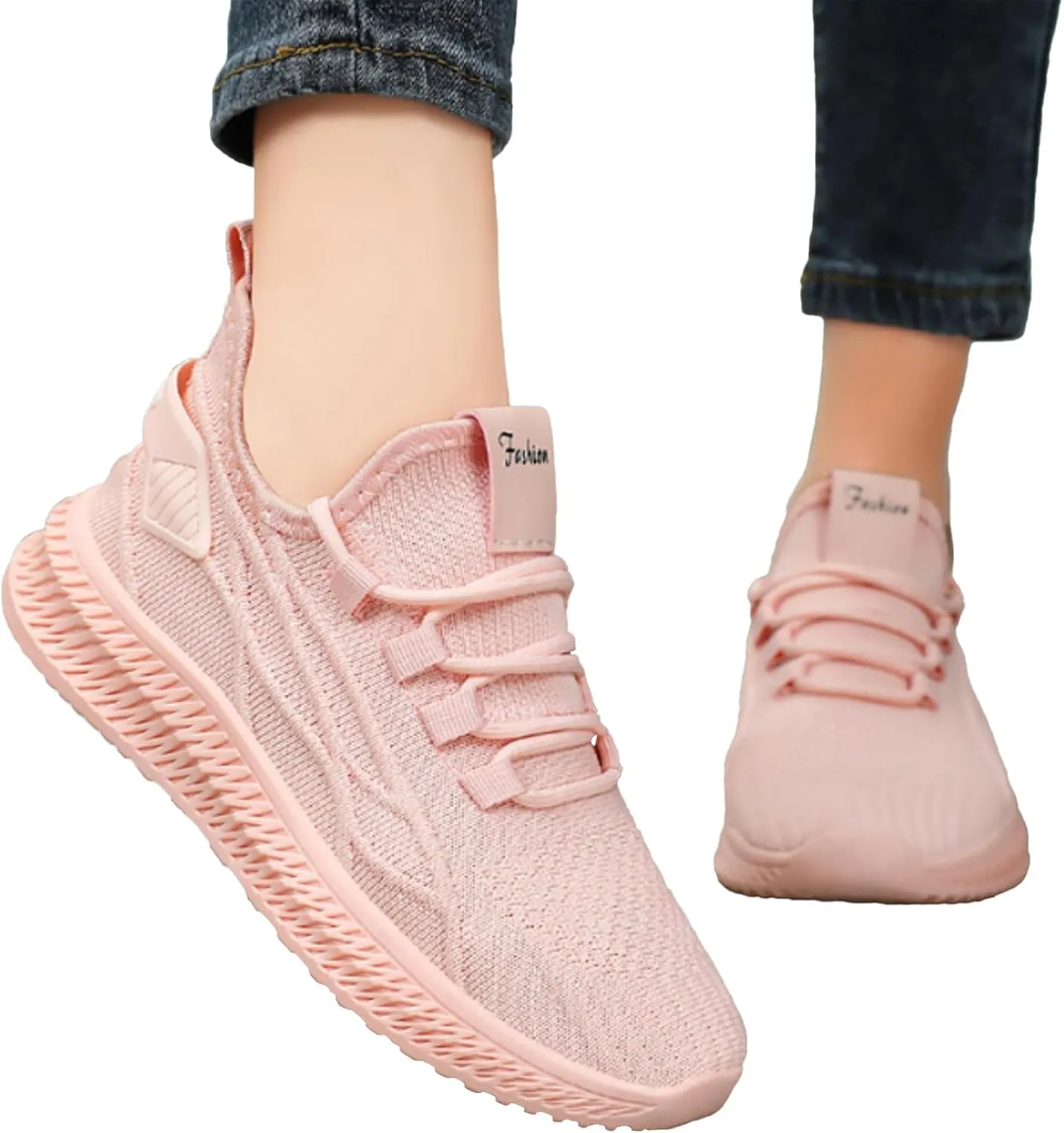 Women Walking Shoes Sock Sneakers Slip-On Breath Walking Shoes Women Walking Ladies Shoes Casual Shoes Sneakers Black Tennis Shoe White Loafers