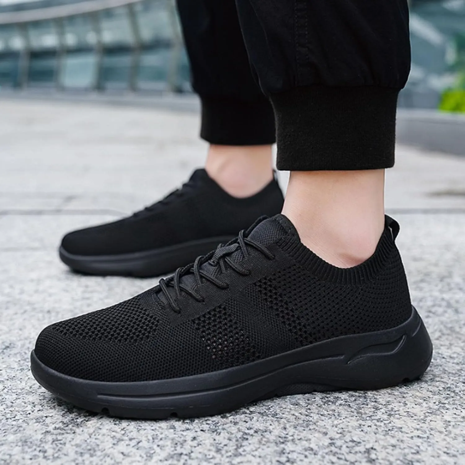 Women Walking Shoes Sock Sneakers Slip-On Breath Walking Shoes Women Walking Ladies Shoes Casual Shoes Sneakers Black Tennis Shoe White Loafers
