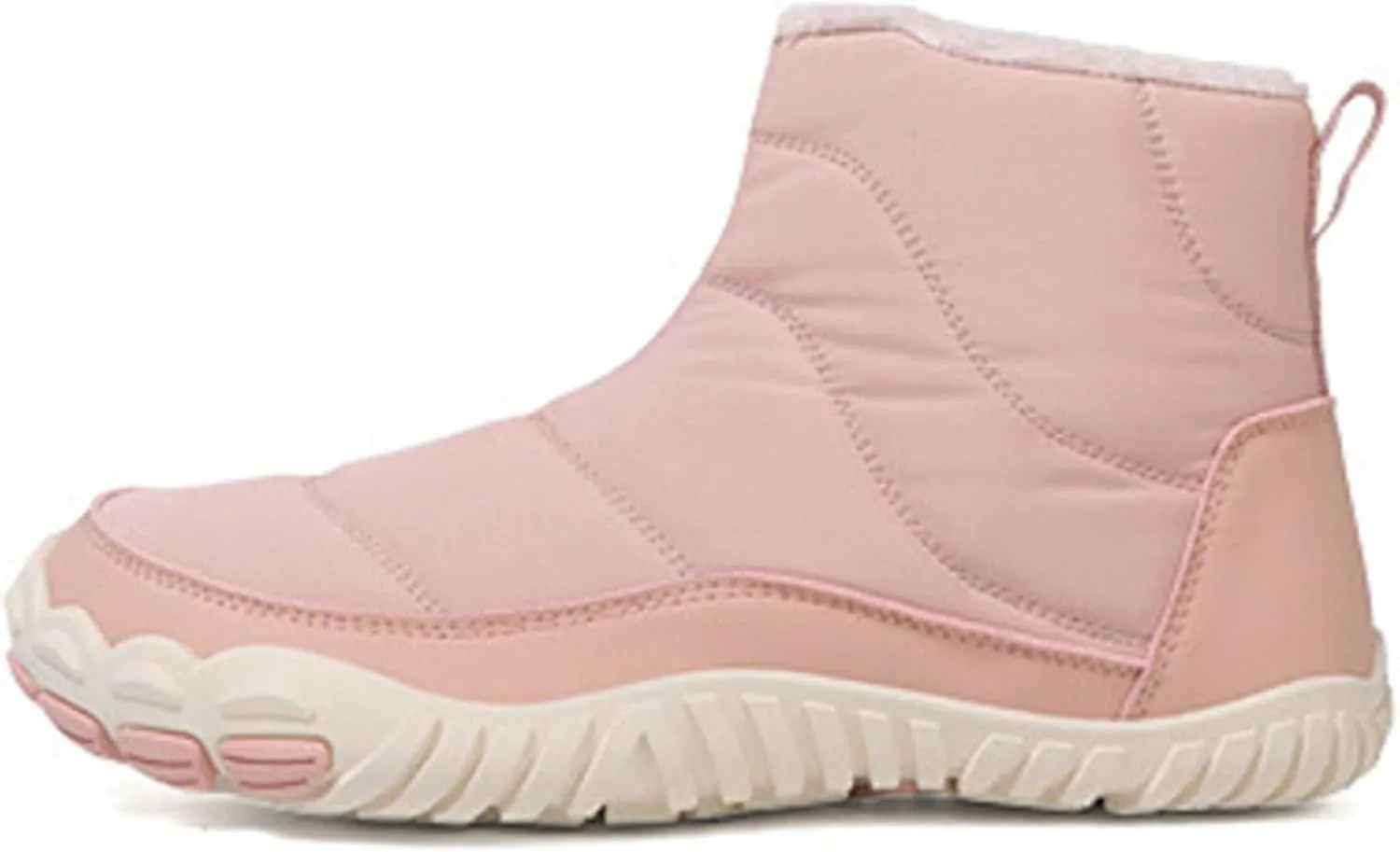 Women Winter Snow Boots Waterproof Walking Booties Zipper Fur Lined Warm Outdoor Ankle Short Boots Walking Boots