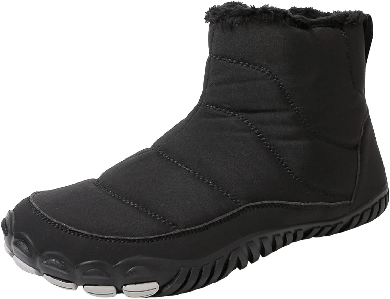 Women Winter Snow Boots Waterproof Walking Booties Zipper Fur Lined Warm Outdoor Ankle Short Boots Walking Boots