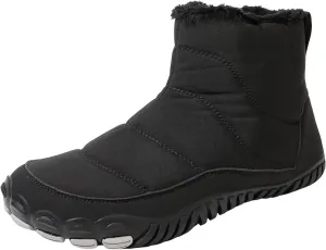 Women Winter Snow Boots Waterproof Walking Booties Zipper Fur Lined Warm Outdoor Ankle Short Boots Walking Boots