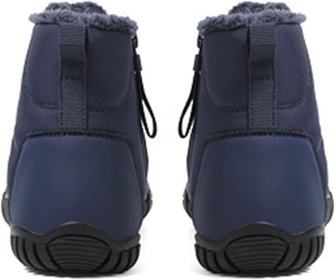Women Winter Snow Boots Waterproof Walking Booties Zipper Fur Lined Warm Outdoor Ankle Short Boots Walking Boots