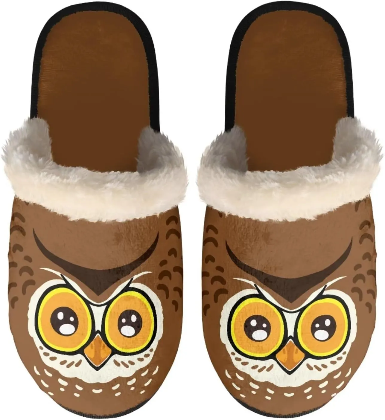 Womens Fuzzy Memory Foam Slippers, Cozy Plush Home Slippers Warm Memory Foam Shoes Home Bedroom Shoes Slippers for Women Men