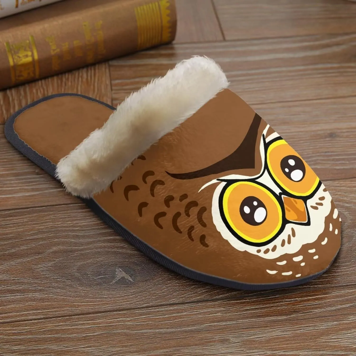 Womens Fuzzy Memory Foam Slippers, Cozy Plush Home Slippers Warm Memory Foam Shoes Home Bedroom Shoes Slippers for Women Men