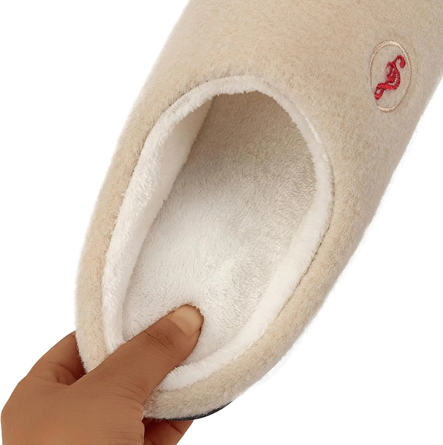 Women's Memory Foam Slippers Cozy Micro Suede Slippers Memory Foam Warm Slippers House Shoe with Anti-Skid Rubber Sole