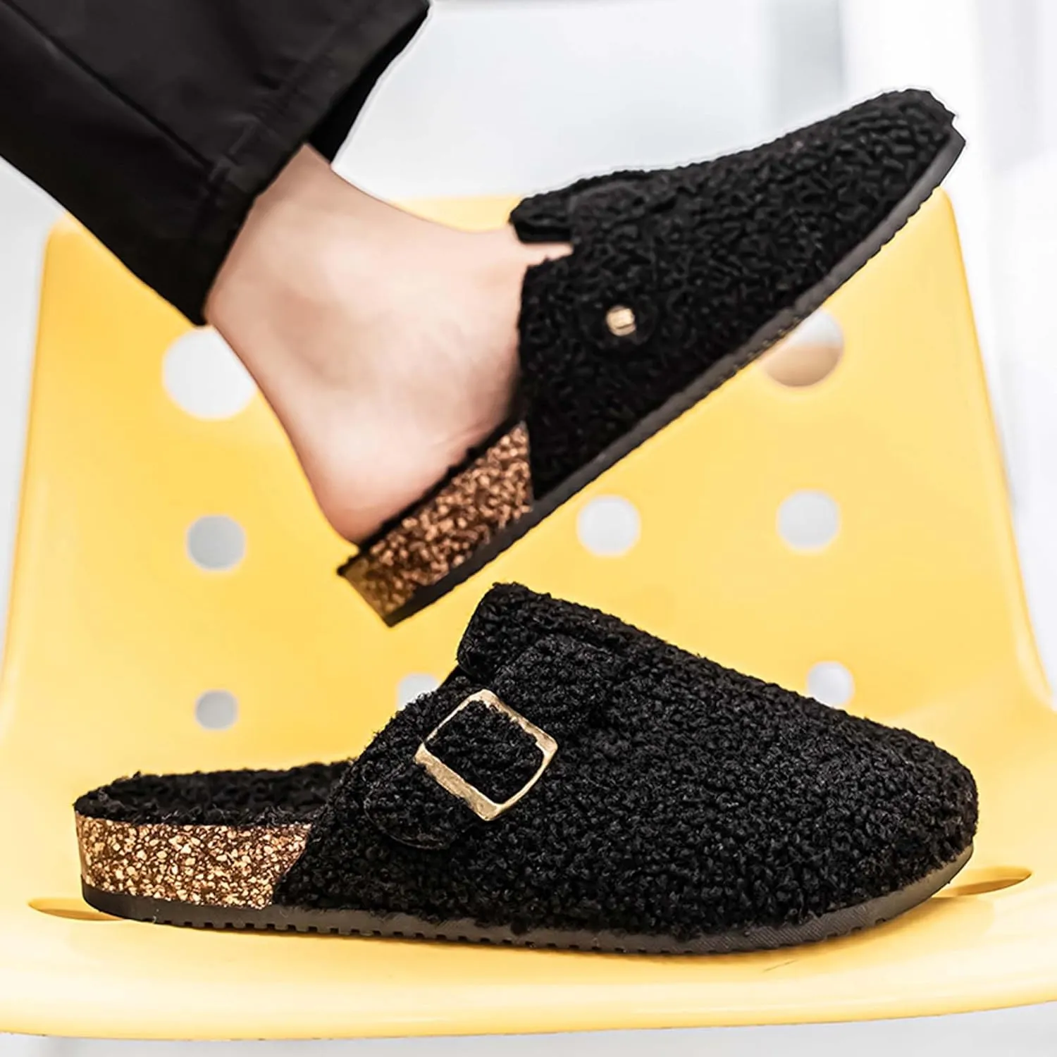 Women's Memory Foam Washable Clog House Slipper with Wide Widths
