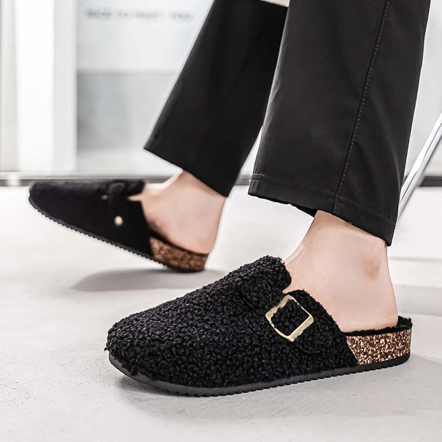 Women's Memory Foam Washable Clog House Slipper with Wide Widths
