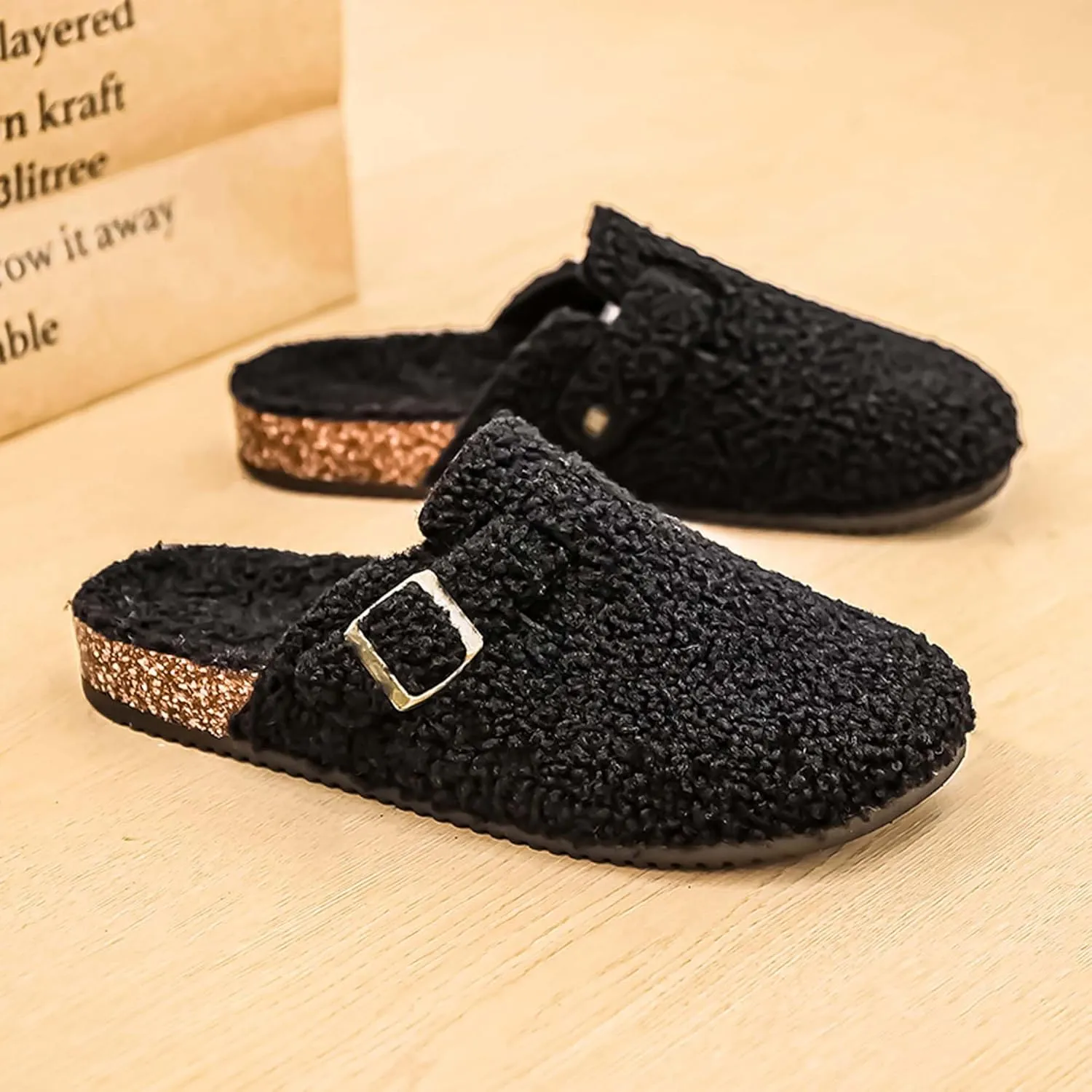 Women's Memory Foam Washable Clog House Slipper with Wide Widths