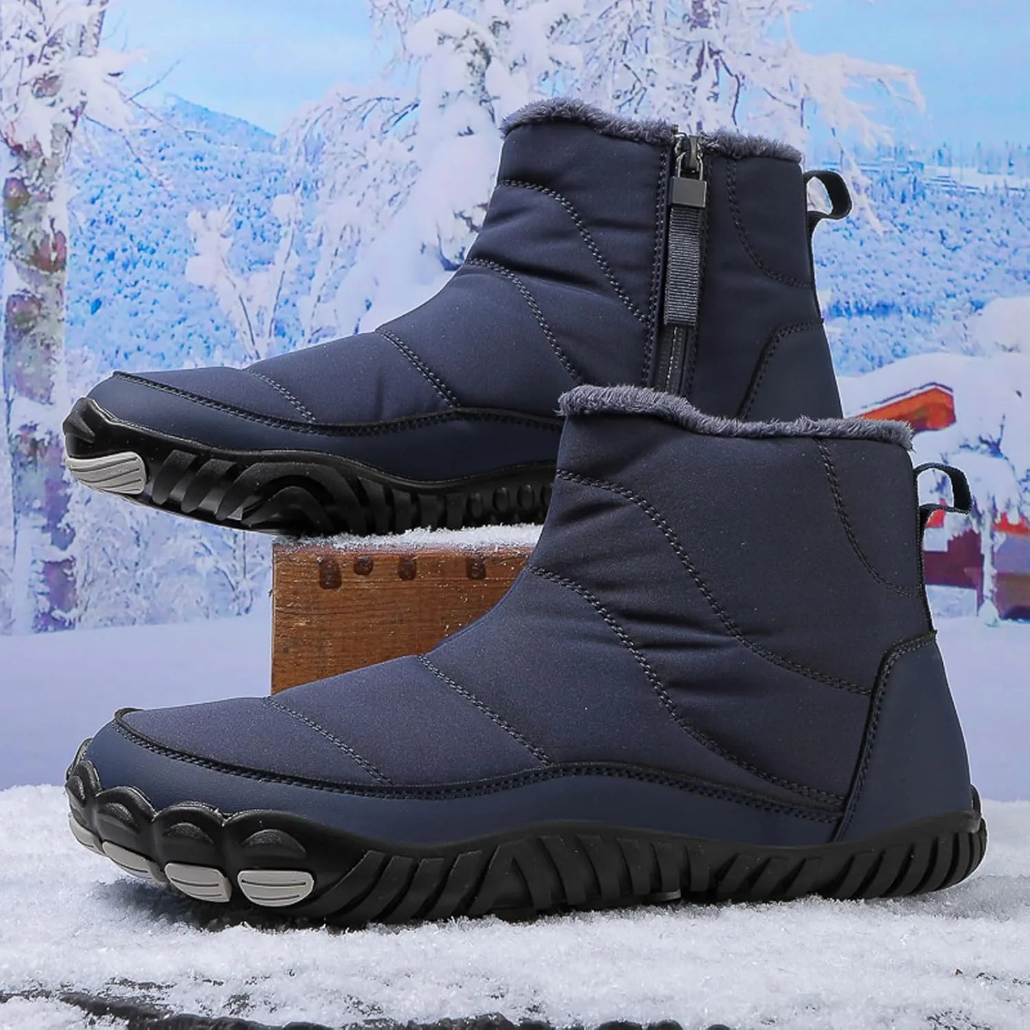 Womens Mens Winter Boots, Waterproof Snow Boots Comfortable Duck Shoes Outdoor Work Boots Womens Work Boots