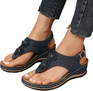 Womens Sandals Dressy, Womens Adjustable Buckle Peep Toe Slingback Platform Wedge Sandals Walking Shoes