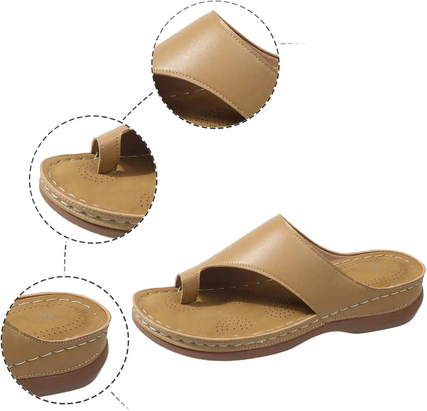 Women's Sandals Women Flip Flops Platform Beach Shoes Slippers House Sandal Arch Support