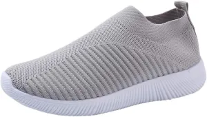 Womens Slip On Walking Shoes Non Slip Running Shoes Mens Running Shoes Walking Casual Tennis Shoes Walking Sneakers White Tennis Shoe Cross Trainer Shoe