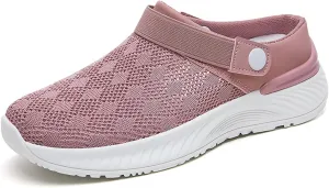 Women's Walking Shoes Orthotic Walking Sneakers Wide Width Non-Slip Sneakers Slip On Closed Toe Non Slip Slippers Sandals Mule Clogs Lightweight Walking Shoes