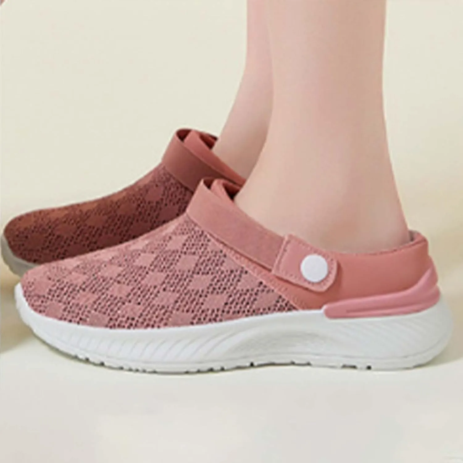Women's Walking Shoes Orthotic Walking Sneakers Wide Width Non-Slip Sneakers Slip On Closed Toe Non Slip Slippers Sandals Mule Clogs Lightweight Walking Shoes
