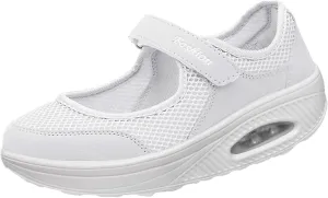 Women's Walking Shoes,Orthotic Walking Sneakers Wide Width Non-Slip Adjustable Breathable Comfortable Lightweight Shoes