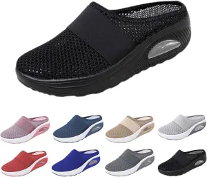 Womens Walking Tennis Shoes,Women's Air Cushion Slip-On Walking Sneakers Shoes-Orthopedic Diabetic Walking Shoes